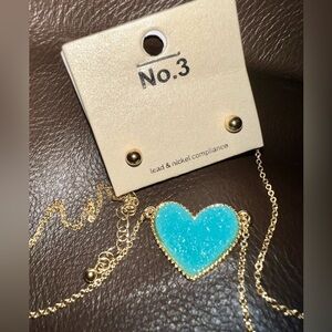 Necklace and earrings